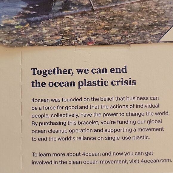 2 for $30.  4Ocean adjustable bracelet - Picture 5 of 5